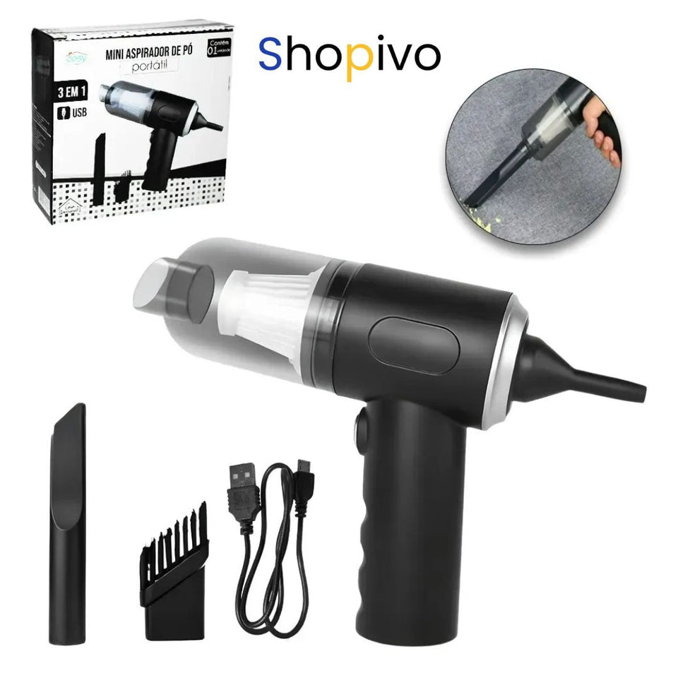 UltraVacuum - Mini aspirapolvere portatile ricaricabile